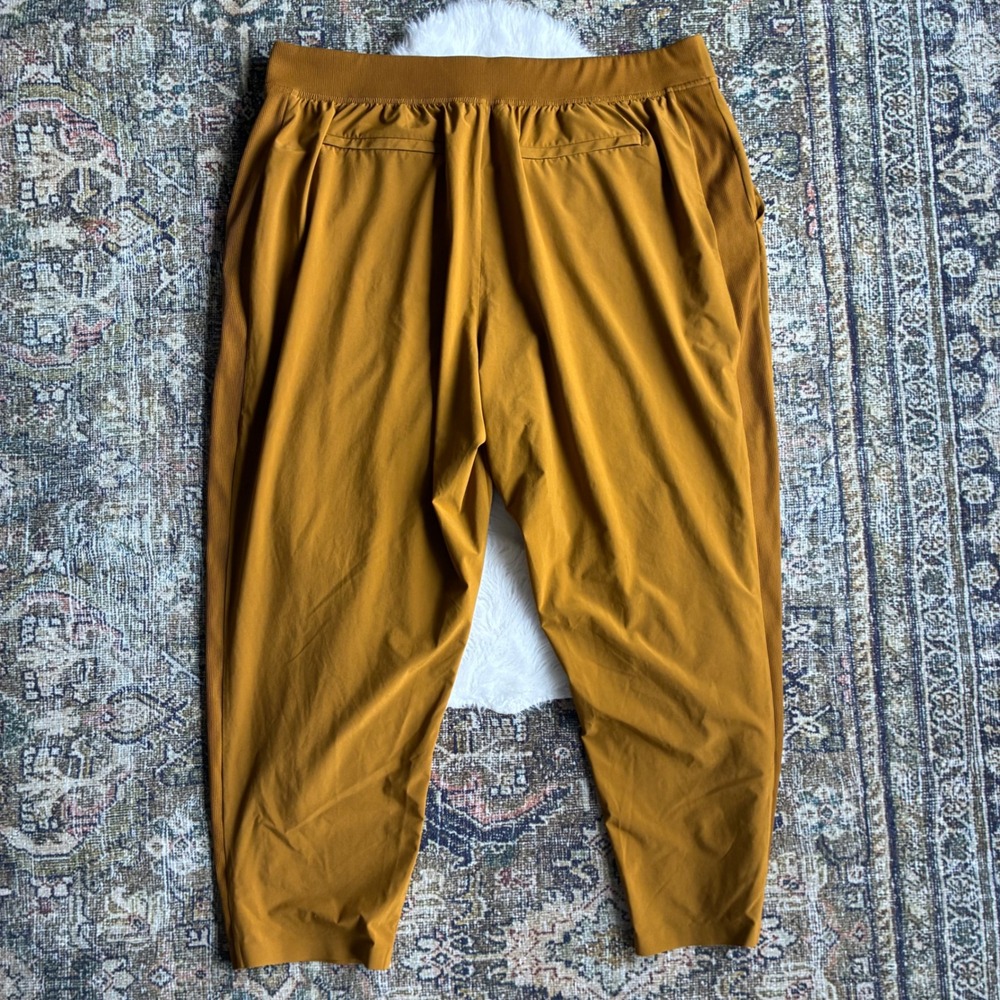 Athleta Brooklyn Ankle Pant 20 Mustard Yellow Ochre Tapered‎ 288086 Womens - Picture 7 of 10